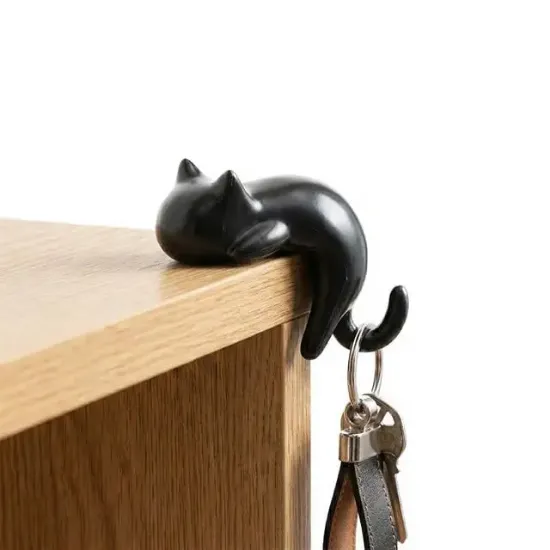 Sunup SN-29184 Kedi Figürlü Yapışkanlı Köşe Askılık resmi