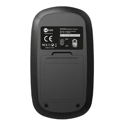 Lenovo Lecoo WS214 2.4GHz Kablosuz 1200DPI Siyah Optik Mouse resmi