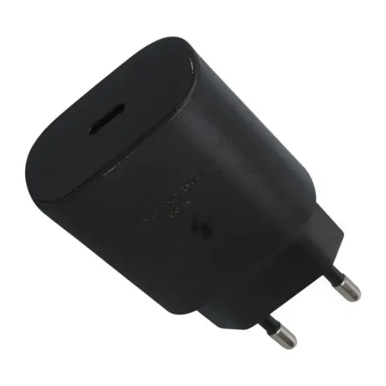 Weko WK-27877 Note10 Siyah 25 Watt Şarj Başlık Adaptörü + Type-C To Type-C Kablo resmi