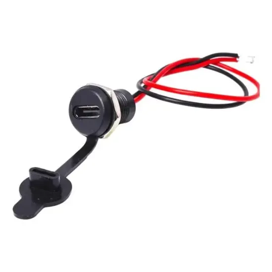 PowerMaster IC-266T-1 Pano Tipi Type-C Şase Dişi 2P Şarj Bağlantı Modülü resmi