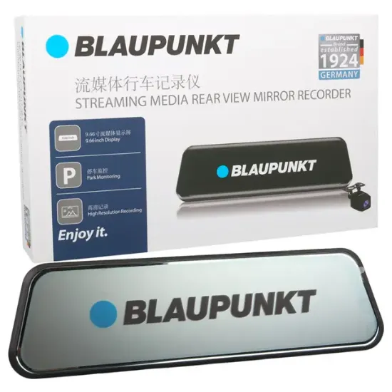 Blaupunkt DVR2M03 SD Kart + Wifi Destekli 9.66'' Dikiz Aynası + Mini Arka Çift Dvr Araç Kamera resmi