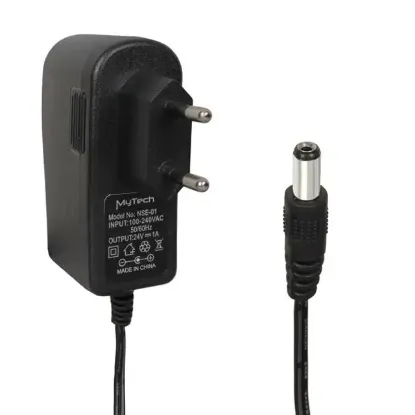  Mytech NSE-01 24 Volt 1 Amper 5.5*2.5 Mm Uçlu Priz Tipi Plastik Kasa Adaptör resmi