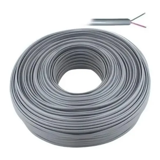 Lan LN-TEL44 Gri 2'li Flat Köken 100 Metre Telefon Kablosu resmi