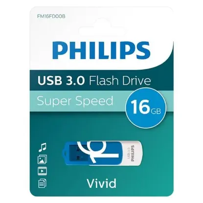 Philips Vivid Serisi 16GB USB 3.0 Super Speed Flash Bellek (FM16FD00B/00) resmi