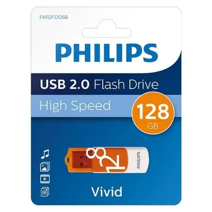 Philips Vivid Serisi 128GB USB 2.0 High Speed Flash Bellek (FM12FD05B/00) resmi