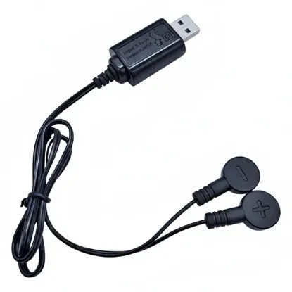 PowerMaster PM-29723 4.2V 1A Manyetik USB Şarj Kablosu Büyük Lityum Piller İçin Portatif Şarj Çözümü resmi
