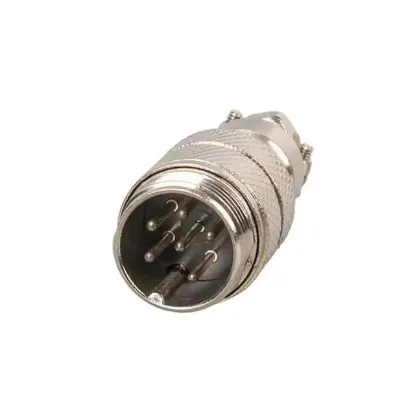 Mayk GX16-6 Pinli Metal Erkek Konnektör (M16 - 16mm) resmi