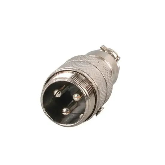 Mayk GX16-3 Pinli Metal Erkek Konnektör (M16 - 16mm) resmi