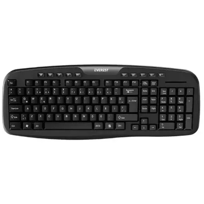 Everest KB-955 Siyah Usb Multimedia Kablolu Q Standart Klavye resmi