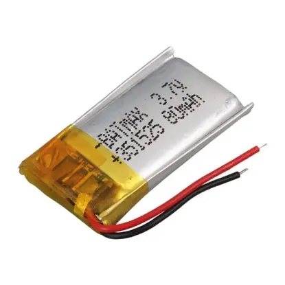 PowerMaster 351525 3.7V 80mAh Lityum Polimer (Li-po) Batarya Ciklet Pil resmi