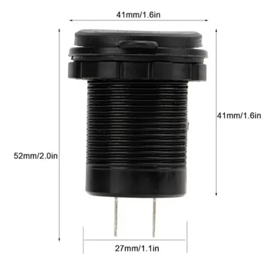 PowerMaster IC-266C-5 Pano Tipi Hızlı Şarj Soketi USB QC3.0 + Type-C PD (Otomobil-Tekne Uyumlu) resmi