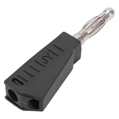 Powermaster IC-238D 4mm Banana Jack Üçgen Konnektör Siyah resmi
