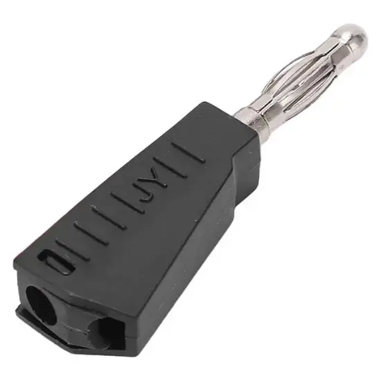 Powermaster IC-238D 4mm Banana Jack Üçgen Konnektör Siyah resmi