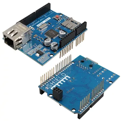 Arduino W5100 Ethernet Shield ve Micro SD Kart Modülü resmi