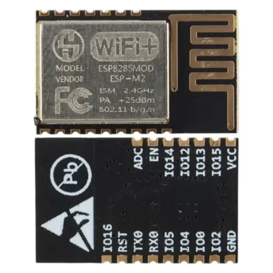 ESP8285-M2 WiFi Modülü 2.4GHz Kablosuz Alıcı Verici Dahili PCB Antenli Haberleşme Kartı resmi