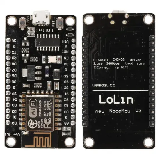 ESP-12E Tabanlı NodeMCU V3 WiFi Mikrokontrolcü Modülü IoT Geliştirme Kartı resmi