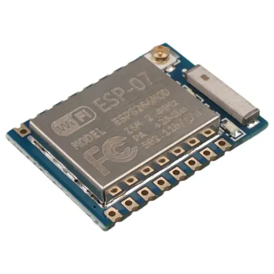 Mavi PCB ESP-07 WiFi Alıcı Verici Modülü 2.4GHz Kablosuz Antenli Haberleşme  IoT Kartı resmi
