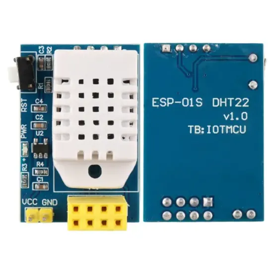 ESP-01S DHT22 Isı ve Nem Sensörü Modülü Kablosuz WiFi Akıllı Ev Otomasyon Kartı resmi
