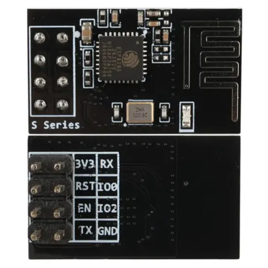 ESP-01S ESP8285 WiFi Seri Haberleşme Modülü Kablosuz Veri Aktarım Kartı resmi