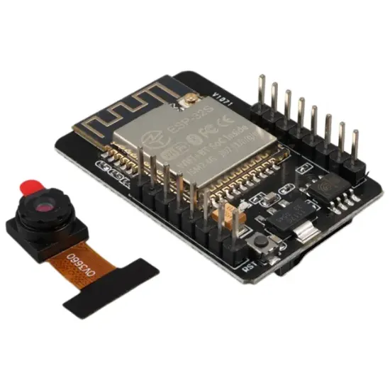 ESP32-CAM 3660S WiFi Bluetooth Geliştirme Kartı Dahili Kamera ve Micro SD Kart Harici Anten Girişli Modül resmi