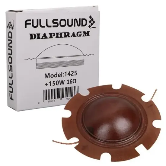 Fullsound K-1425 52 Mm 150 Watt 16 Ohm Driver Unit Mebran                           resmi