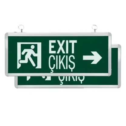 Horoz Robson HL330L 3 Watt 160 Lümen Şarjlı Acil Çıkış Sağ Sol EXIT Levhası Özellikleri (2'li Paket) resmi