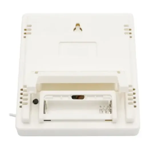 Gesi HTC-2 Dijital Ekranlı Isı ve Nem Ölçer Saat Alarm Dış Mekan Problu Termometre resmi