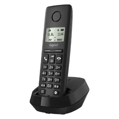Gigaset Pure 100 Siyah DECT Telsiz Telefon - 14 Saat Konuşma 50 Kişilik Rehber Kapasitesi resmi