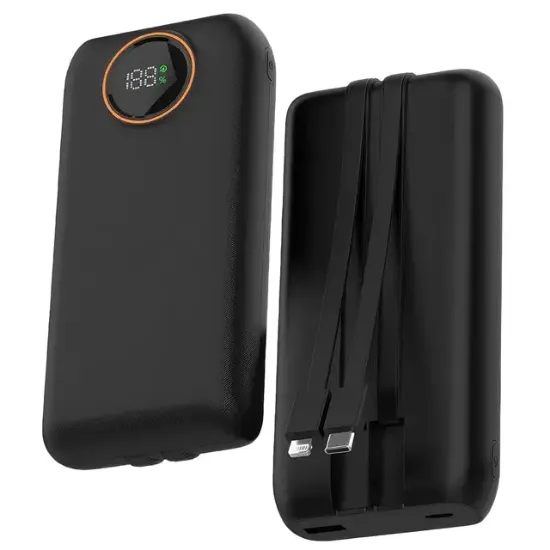 Snapron SNP-3013 22.5W PD 20.000mAh Dahili Kablolu ve Hızlı Şarjlı Powerbank resmi