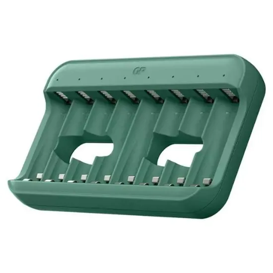 GP ReCyko E822 8'li USB Kalem Pil Şarj Cihazı - AA ve AAA Uyumlu Akıllı LED Göstergeli Profesyonel Şarjlı Ünitesi resmi