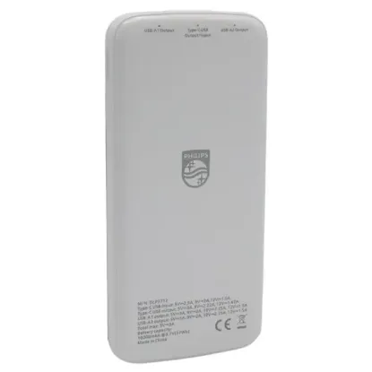 Philips DLP7712CB 10.000mAh PD Hızlı Şarj Dijital Ekranlı Beyaz Powerbank resmi