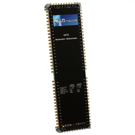 Mag Platinum MP 10/72 Multiswitch 10 Giriş 72 Çıkışlı Merkezi Hibrit 4K Ve 3D Destekli Uydu Santrali resmi