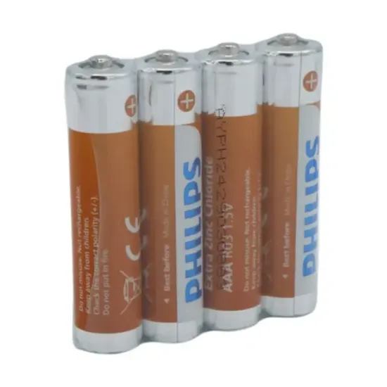 Philips LongLife Extra Zinc-Carbon İnce Kumanda Kalem Pili AAA (60'lı Paket) resmi