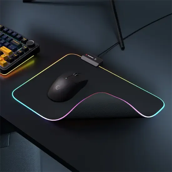 Rampage MP-23 Blitz M Rgb Ledli 252X328X3 Mm Siyah Oyuncu Mouse Pad resmi