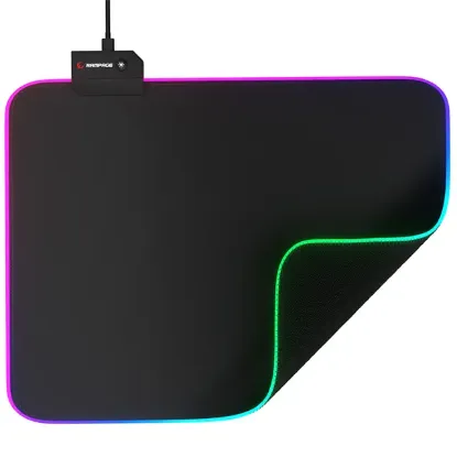 Rampage MP-21 Pulsar M Rgb Ledli 252X328X3 Mm Siyah Oyuncu Mouse Pad resmi