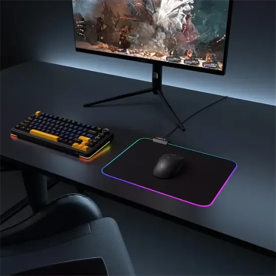 Rampage MP-21 Pulsar M Rgb Ledli 252X328X3 Mm Siyah Oyuncu Mouse Pad resmi