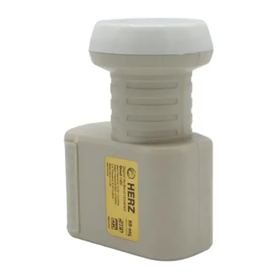 Herz HR-904 Digital Ku-Band Quad 4'lü LNB Universal - Altın Uçlu 0.1dB Sharp Chip resmi