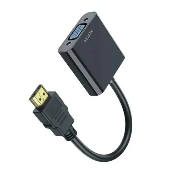 X-Level XCC7803 HDMI to VGA Aktif Çevirici Adaptör 3.5mm Ses Çıkışlı Full HD resmi