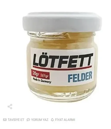 Lötfett 20 Gram Cam Şişede Lehim Pastası resmi