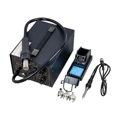 Class 852D+ Dijital Sıcak Hava Tabanca Üflemeli + Isı Ayarlı Havya Lehim İstasyonu resmi