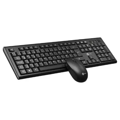 Lenovo Lecoo KW200-BK Siyah Kablosuz Ofis Klavye Mouse Seti (Numpadli) resmi