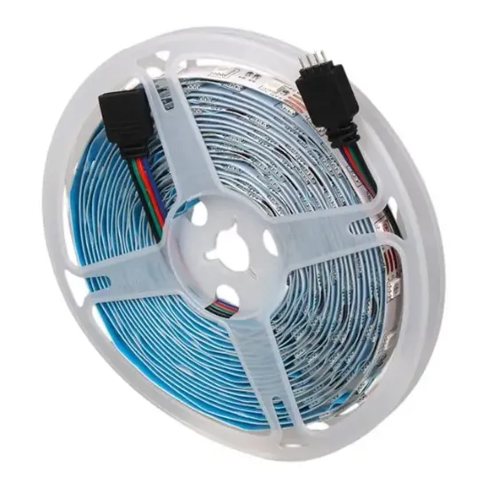 ZMR ZMR-603 RGB 12 Volt 3 Çipli 5050 İç Mekan Silikonsuz 60 Led 5 Metre Şerit Led resmi