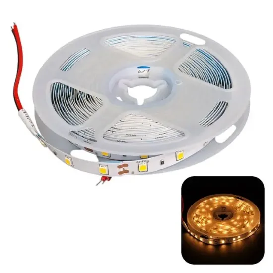 ZMR ZMR-601 3000K 12 Volt Tek Çipli 2835 İç Mekan Silikonsuz 60 Led 5 Metre Şerit LED resmi