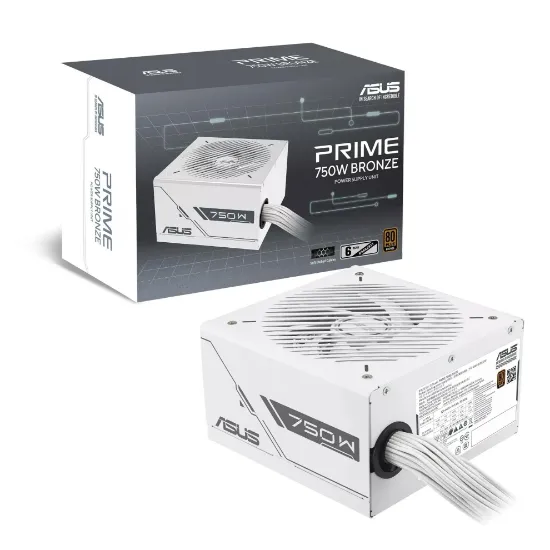 ASUS PRIME 750B WHITE BRONZE 750W, 80+ 135MM FAN GÜÇ KAYNAĞI resmi
