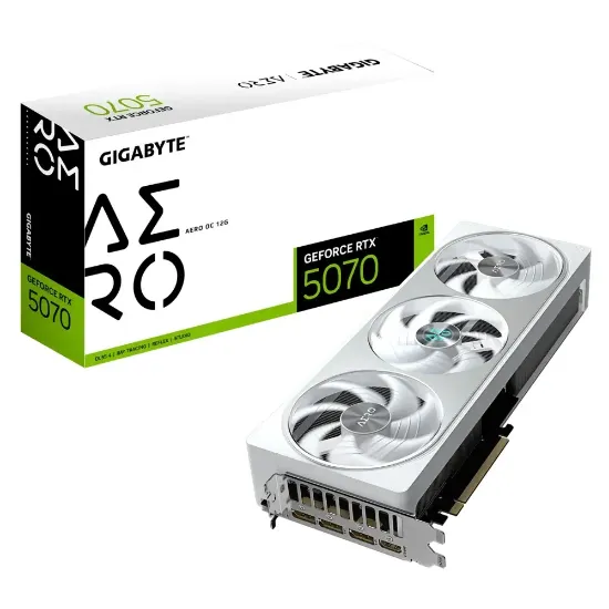 GIGABYTE RTX5070 AERO GV-N5070AERO OC-12GD 12GB GDDR7 192Bit  resmi