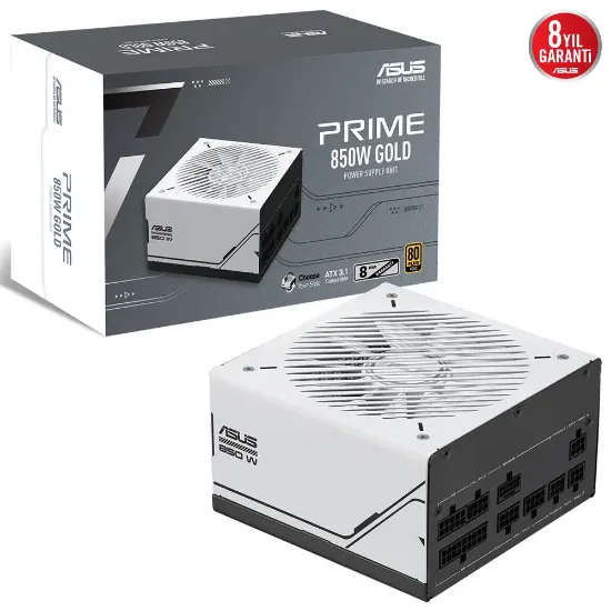 ASUS PRIME AP-850G 80+ GOLD 850W PCIe 5.1 ATX 3.1 resmi