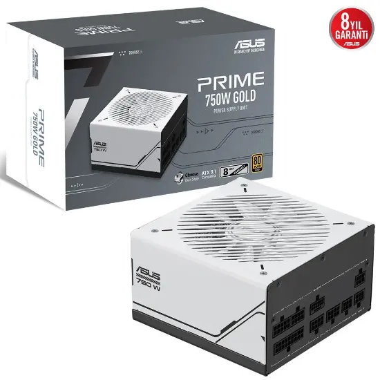 ASUS PRIME AP-750G 80+ GOLD 750W PCIe 5.1 ve ATX 3.1 UYUMLU MODÜLER GÜÇ KAYNAĞI resmi