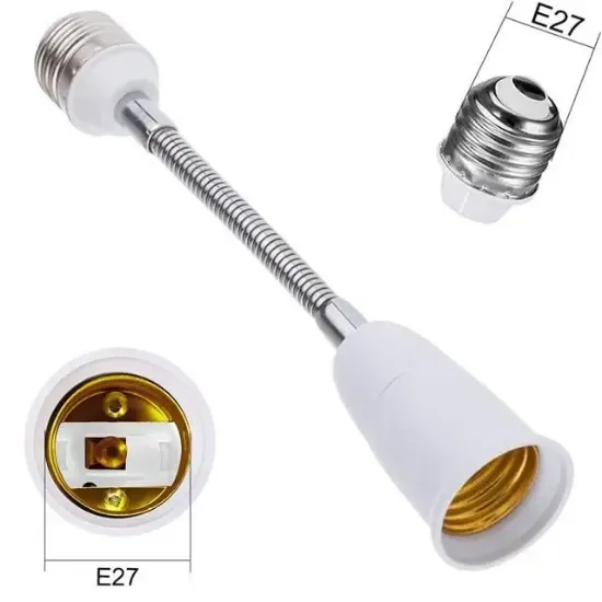 Ledx DY-104 Esnek Metal Bükülebilir Uzatma E27 Duy resmi