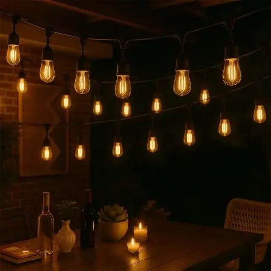 Ledx KB00002 10'lu E27 Duy Sıralı 10 Metre Lamba Kablosu (10 Adet Duy İçerir) resmi