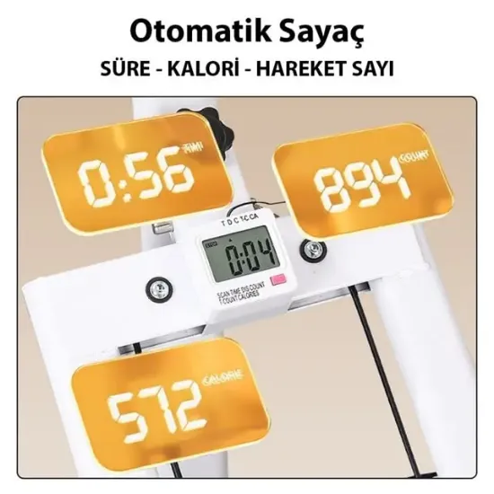 Sunup SN-29103 Metal Dikey Tırmanma Egzersiz Aleti Tam Vücut Profesyonel Kardiyo resmi